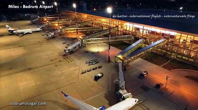 Milas-Bodrum Airport boarding platform